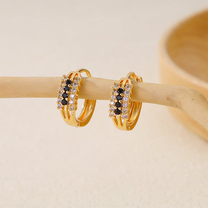 Earrings Jewelry Gold Multi-style Inlaid Zirconium Ear Ring