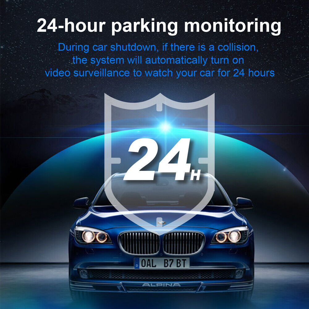 Car Camera Recorder Dual Front And Rear HD 1080P Dash Cam Night Vision