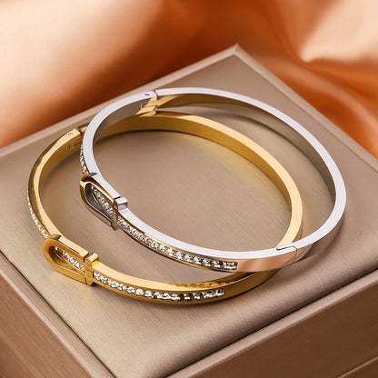 Gold Plating Exquisite Stainless Steel Bracelet Fashion