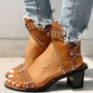 Fashion Rivet Belt Sandals