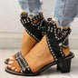 Fashion Rivet Belt Sandals