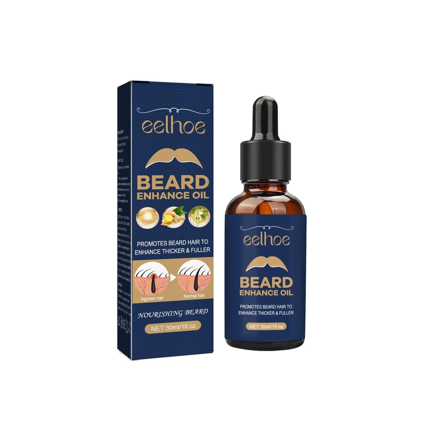 EELHOE Beard Care Oil - Serum For Men Hair Care Hydrating