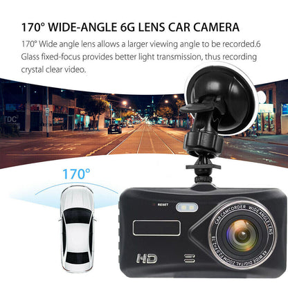 Car Camera Recorder Dual Front And Rear HD 1080P Dash Cam Night Vision